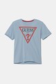 Детская хлопковая футболка Guess хлопок голубой L73I55.K8HM0.PPYA