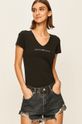 czarny Emporio Armani - T-shirt 164407.CC318 Damski