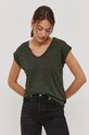 Pieces T-shirt zielony 17078572