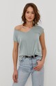 Pieces T-shirt zielony 17095260