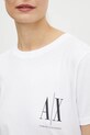 Armani Exchange t-shirt bawełniany 8NYTFX.YJG3Z.NOS biały