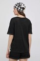 Odzież Vila t-shirt lniany 14067474.Black czarny