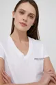 λευκό Armani Exchange - Βαμβακερό μπλουζάκι