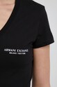 Armani Exchange t-shirt bawełniany 8NYT81.YJG3Z.NOS czarny