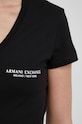 Armani Exchange pamut póló 8NYT81.YJG3Z.NOS fekete