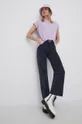 Vero Moda t-shirt bawełniany fioletowy