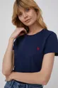 tmavomodrá Bavlnené tričko Polo Ralph Lauren