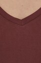 Pieces t-shirt bordowy 17095260.RedMahogan