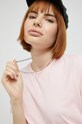 Pieces tricou din bumbac roz 17086970.CrystalRos