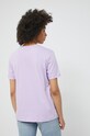 Pieces t-shirt bawełniany fioletowy 17086970.Lavendula