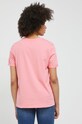 Odzież Pieces t-shirt bawełniany 17086970.Strawberry różowy