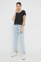 Vila t-shirt 14083083.Black czarny AA00