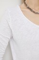 American Vintage longsleeve din bumbac SON02B alb