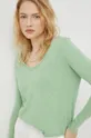 πράσινο Βαμβακερή μπλούζα με μακριά μανίκια American VintageT-SHIRT ML COL V