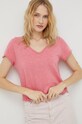 American Vintage t-shirt bawełniany bawełna różowy SON02AGH22