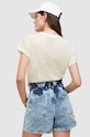 AllSaints tricou din bumbac alb WM111S