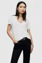 λευκό Βαμβακερό μπλουζάκι AllSaints Γυναικεία
