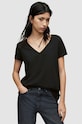 Хлопковая футболка AllSaints хлопок чёрный WM115P