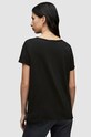 Хлопковая футболка AllSaints чёрный WM115P