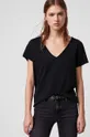 czarny AllSaints t-shirt bawełniany EMELYN TONIC TEE Damski