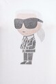 Хлопковая футболка Karl Lagerfeld 230W1770 белый