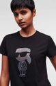 Karl Lagerfeld t-shirt bawełniany czarny