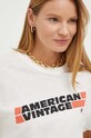 Odzież American Vintage t-shirt bawełniany AK02IE23 biały