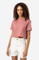 Dickies cotton T-shirt Dickies Porterdale Crop DK0A4XDEC37 cotton pink DK0A4XDEC37