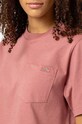 Clothing Dickies cotton T-shirt Dickies Porterdale Crop DK0A4XDEC37 DK0A4XDEC37 pink