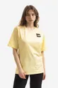 żółty The North Face t-shirt bawełniany W Relaxed Fine Tee Damski