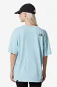 The North Face t-shirt bawełniany W Relaxed Fine Tee niebieski