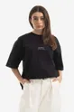czarny Tom Wood t-shirt bawełniany Adria Tee Damski