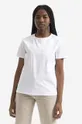 λευκό Βαμβακερό μπλουζάκι Woolrich Logo T-shirt CFWWTE0056FRUT297 Γυναικεία