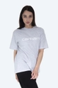 szary Carhartt WIP t-shirt bawełniany Script Damski