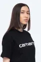 черен Памучна тениска Carhartt WIP Script