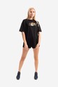 Bavlněné tričko Alpha Industries Gold Logo OS T 106063.03 černá AA00