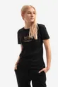 black Alpha Industries T-shirt Basic T ML Foil Print Women’s