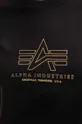 czarny Alpha Industries t-shirt Basic T ML Foil Print