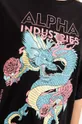 czarny Alpha Industries t-shirt bawełniany Heritage Dragon OS T