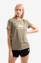 πράσινο Βαμβακερό μπλουζάκι Alpha Industries New Basic T Γυναικεία