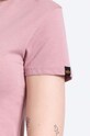 Alpha Industries t-shirt bawełniany New Basic T Foil Print 196051FP.531 różowy