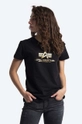 black Alpha Industries cotton T-shirt New Basic T Women’s