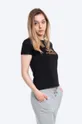 czarny Alpha Industries t-shirt bawełniany New Basic T Foil Print Damski
