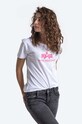 Alpha Industries t-shirt bawełniany New Basic T 196051NP.475 biały