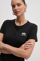 Бавовняна футболка Alpha Industries Basic чорний 196054.03