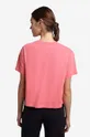 Βαμβακερό μπλουζάκι Napapijri ροζ