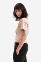 Хлопковая футболка Champion Crewneck 115142 бежевый
