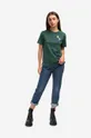 Bavlněné tričko Wood Wood Mia Patches T-Shirt zelená
