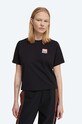 Бавовняна футболка Wood Wood Steffi T-Shirt x Fila бавовна чорний 688376.A296
