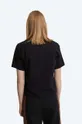 Bombažna kratka majica Wood Wood Steffi T-Shirt x Fila črna
